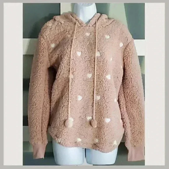 Miss Chievous Pink Fleece Heart Sweatshirt - Picture 3 of 7